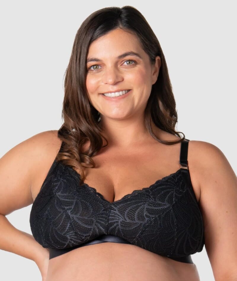 Hotmilk Warrior 2.0 Multifit Wire-Free Nursing Bra - Black Bras